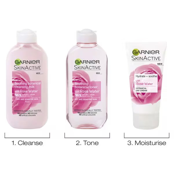 Garnier Sensitive Skin Natural Rose Water Toner 200ml, UK version