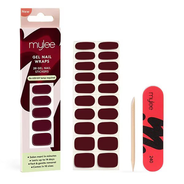 Mylee Gel Nail Wraps Diva style, imported from the UK