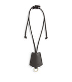 Lambskin Keyring with Extra-Long Strap and Drawstring Fastening