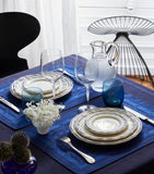 Gien set of 4 scalloped dessert plates 23cm, UK version