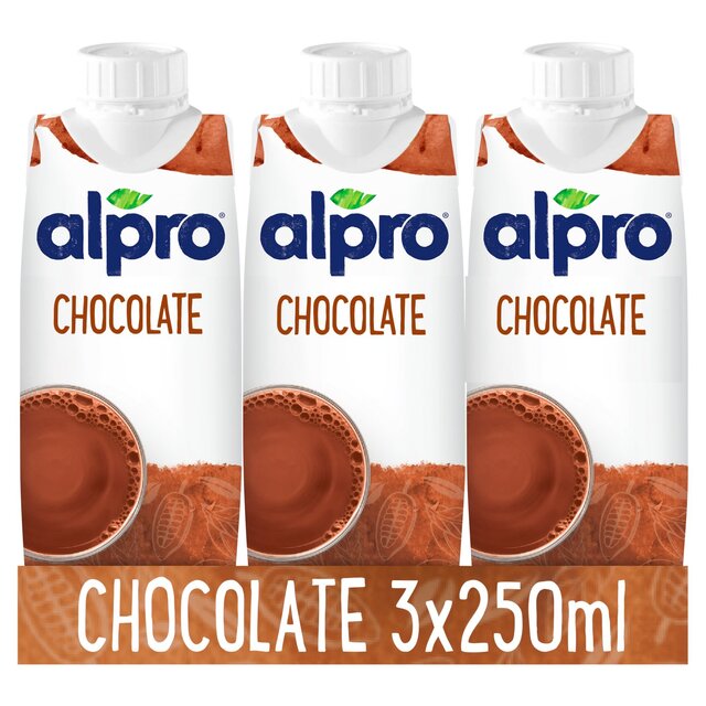 Alpro Soya Chocolate Long Life Drink 3 x 250ml - McGrocer