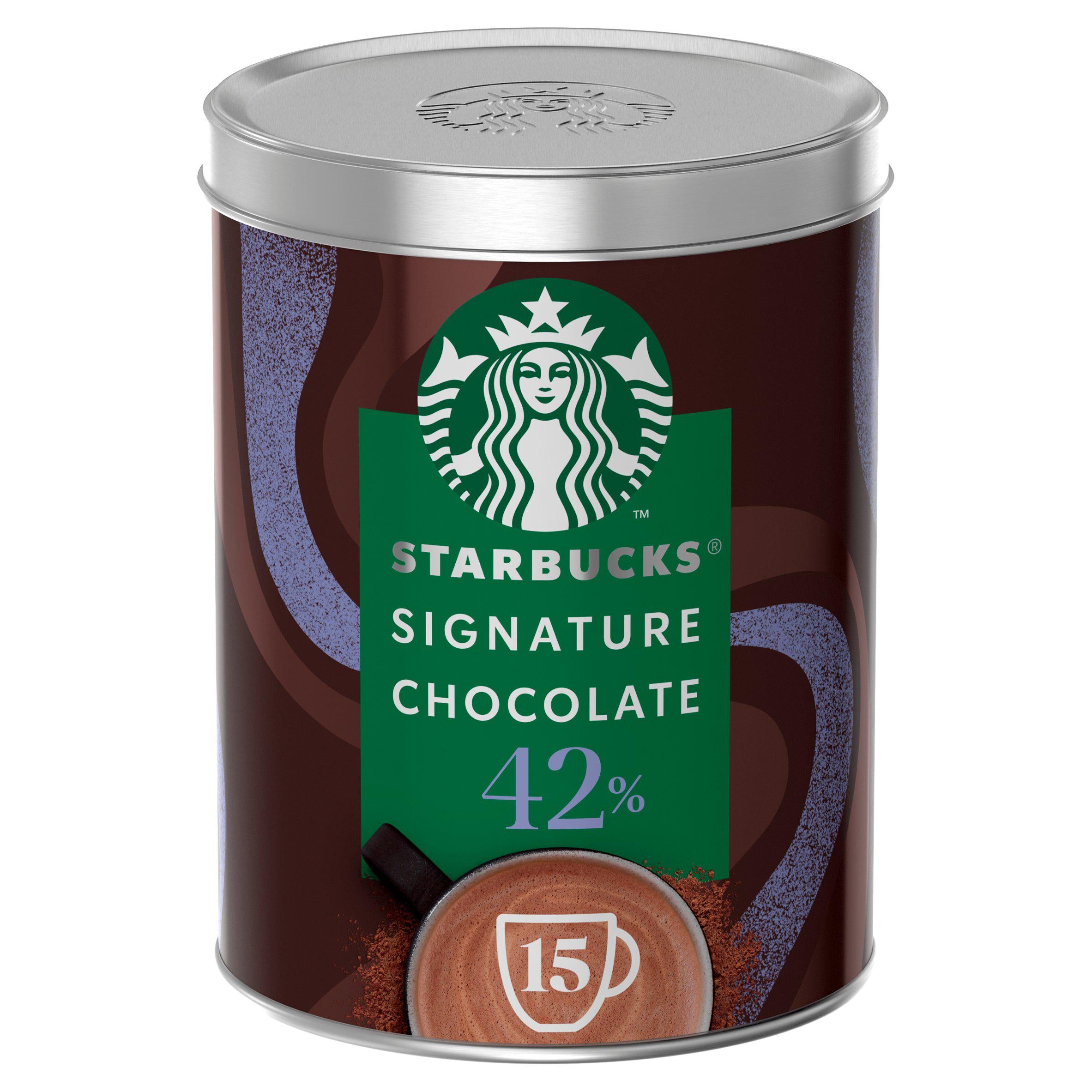 Starbucks Signature 42% Cocoa Hot Chocolate Powder Tin 330g GOODS Sainsburys