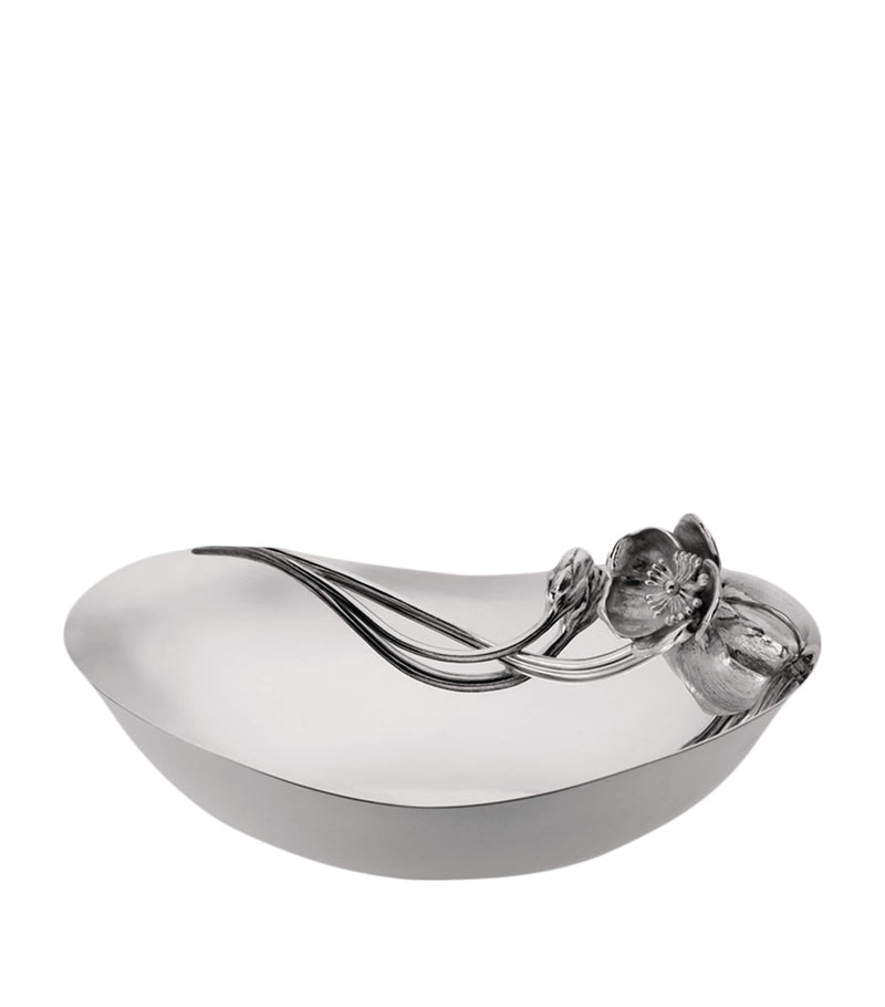 Christofle Anemone-Belle Époque silver-plated serving bowl 26cm - British product