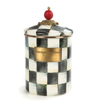 MacKenzie-Childs Courtly Check canister Medium, imported from the UK