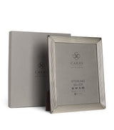 Carrs Silver Sterling Silver Fluted Photo Frame with Wood Back 10x8 Inch