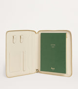 Leather Writing Folder with A5 Notebook, Card Pockets, and Pen Holder