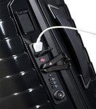 Resilient Polypropylene Travel Case with TSA Lock and Retractable Handle