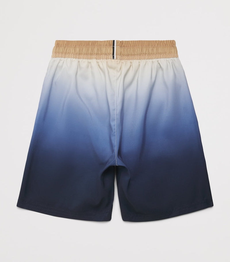 BOSS Kidswear gradient swim shorts for ages 4-16 years - British product