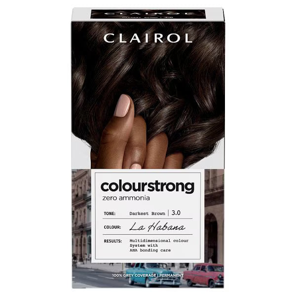 Clairol 3.0 Darkest Brown Permanent Hair Dye - British product