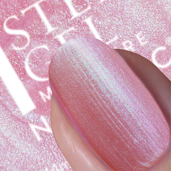 Nails.INC Addison Pink Iridescent Nail Polish 14ml, imported from the UK