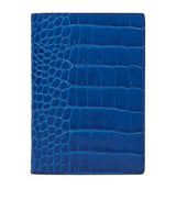 Smythson Croc-Embossed Leather Passport Cover Travel Accessory