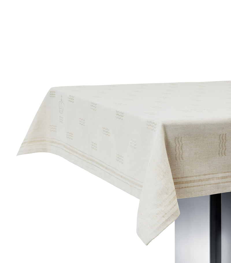 Royal Copenhagen Jacquard Waves tablecloth 145cm x 270cm, imported from the UK