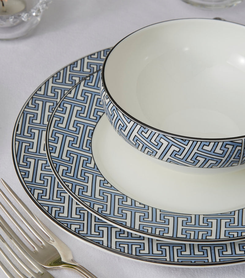 O.W. London geometric print dessert plates, 21cm, imported from the UK