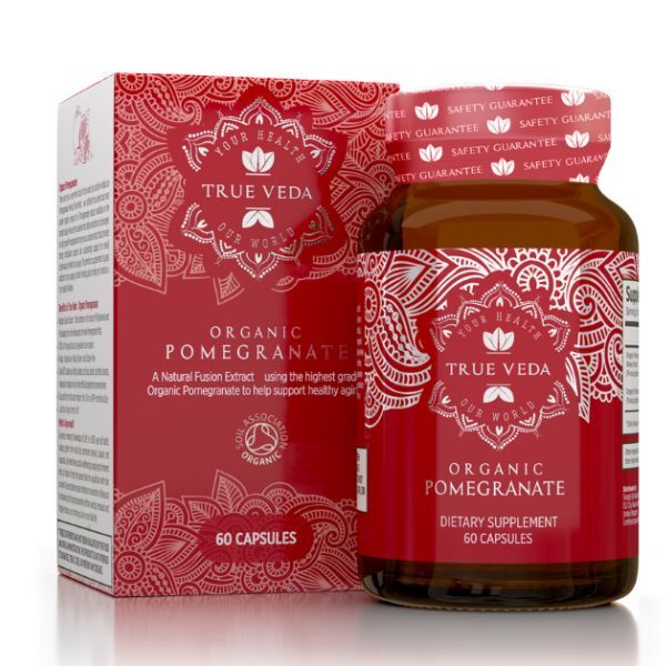 True Veda | Organic Pomegranate 15:1 Extract| Vegan 60 Caps GOODS Superdrug