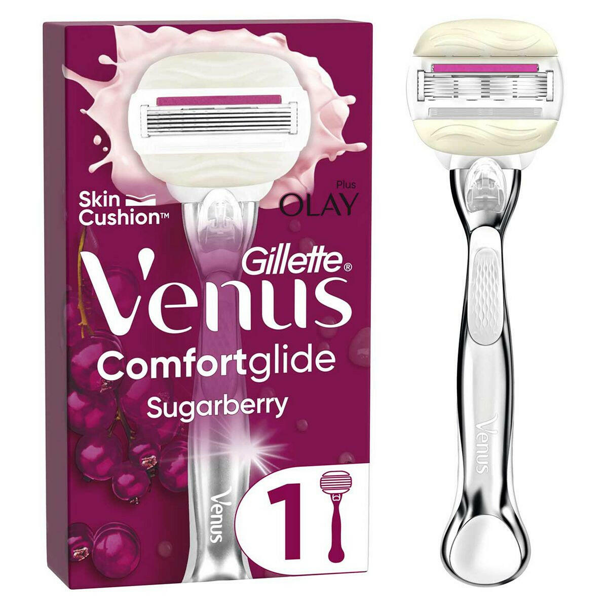 Venus Comfortglide Sugarberry plus Olay Platinum Razor GOODS Boots