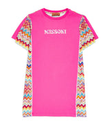 Missoni Kids Cotton Zigzag Trim Dress 4-14 Years