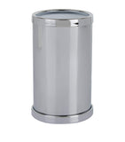 Zodiac Cylinder Chrome toothbrush holder (British brand)