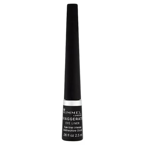 Rimmel Exaggerate Liquid Eyeliner Black, imported from the UK