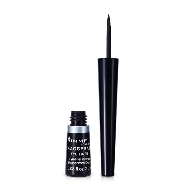 Rimmel Exaggerate Liquid Eyeliner Black, imported from the UK