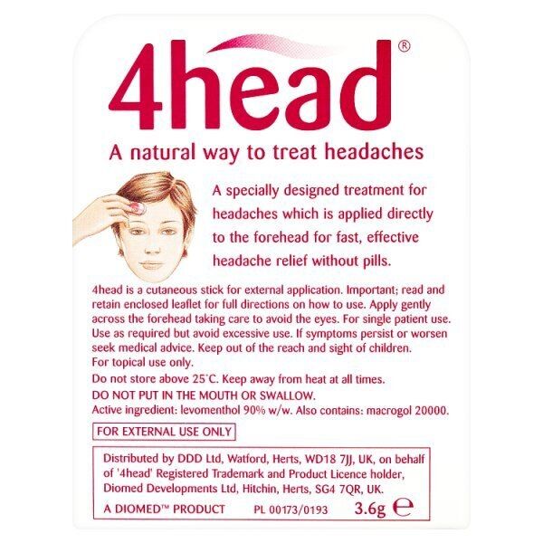 4Head Effective Headache Relief - McGrocer