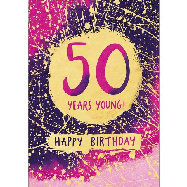 50 Years Young 50th Birthday Card - McGrocer