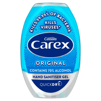 Carex hand sanitiser gel Original 50ml - British product