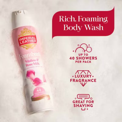 Imperial Leather Mallow & Rose body wash 200ml, UK version