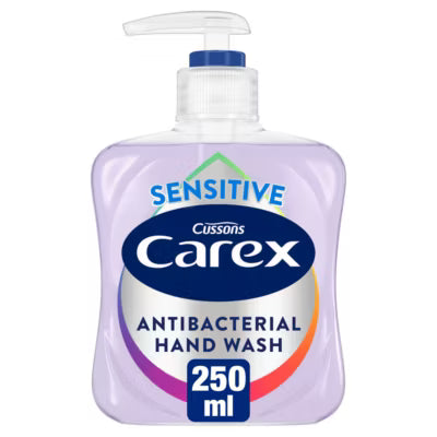 Carex Sensitive Antibacterial Hand Wash 250ml - British product
