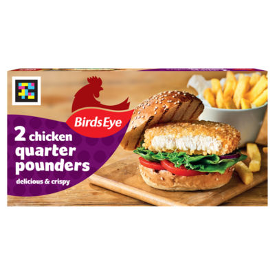 Birds Eye Chicken Quarter Pounder Burgers 2 Pack 227g