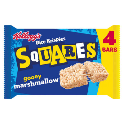 Kellogg's Rice Krispies Squares Chewy Tastic Marshmallow Bar 4x28g