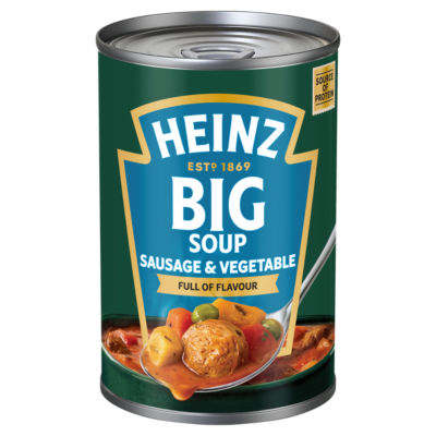 Heinz canned soup sausage & vegetable 400g, UK version