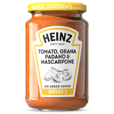 Heinz tomato Grana Padano mascarpone pasta sauce 350g, UK version