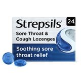 Strepsils Sore Throat and Cough Lozenges 24 Lozenges