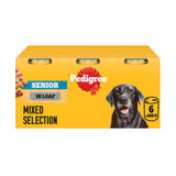 Pedigree senior wet dog food mixed selection 6x400g cans, imported from the UK