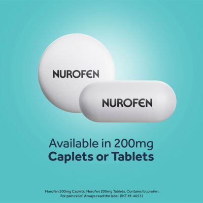 Nurofen 200mg Caplets 16 Caplets, imported from the UK