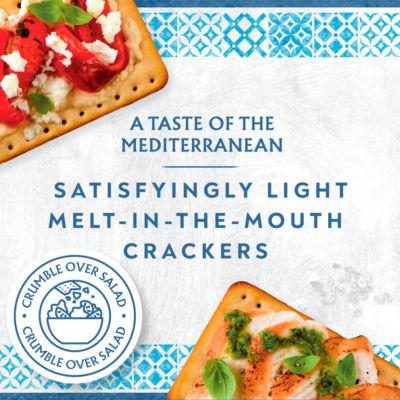 Jacobs Mediterranean Pinch of Salt Crackers 190g, UK version