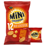 Jacobs Mini Cheddars Red Leicester Flavour Savoury Biscuits 12x23g