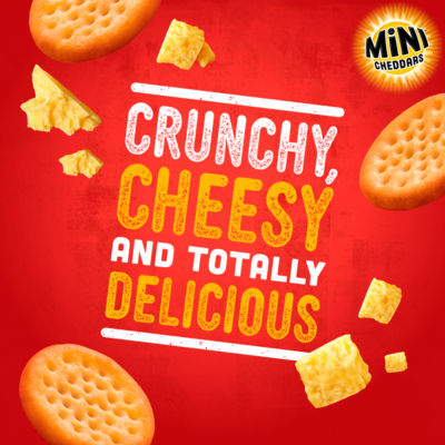 Jacobs Mini Cheddars Red Leicester Savoury Biscuits 12x23g, imported from the UK