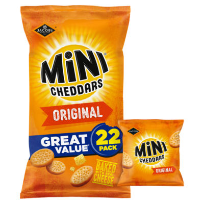 Jacob's Original Cheese Snack Biscuits 22x23g Multipack