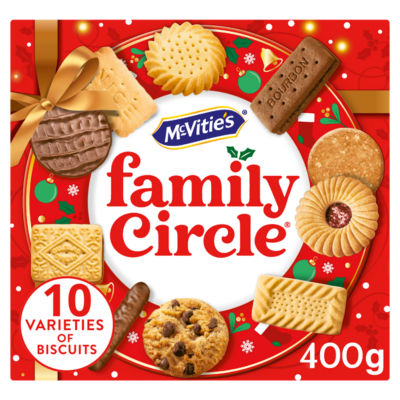 McVitie's Family Circle Biscuit Selection 400g, imported from the UK
