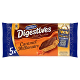 McVitie's Digestives Caramel Millionaire Slices with Milk Chocolate biscuit slices 109.9g, imported from the UK