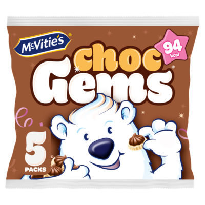 McVitie's Iced Gems chocolate biscuit snacks 19g packs, imported from the UK