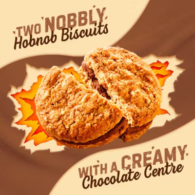 McVitie's Hobnobs Chocolate Cream Biscuits 160g, imported from the UK