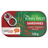 John West Sardines in Spicy Tomato Sauce Canned Sardines 120g