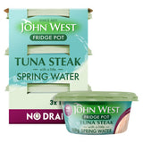 John West Tuna Steak Spring Water Fridge Pots 3 x 110g