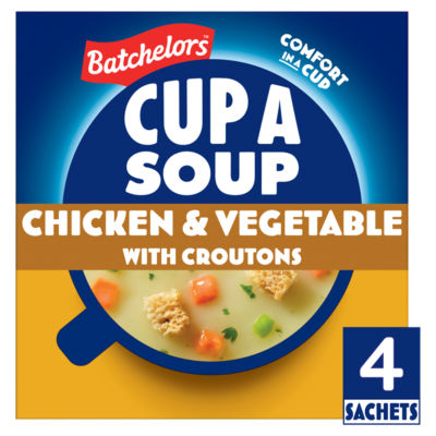 Batchelors instant soup chicken and vegetable with croutons 110g - British product