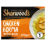 Sharwood's Chicken Korma with Rice Indian Ready Meal 375g