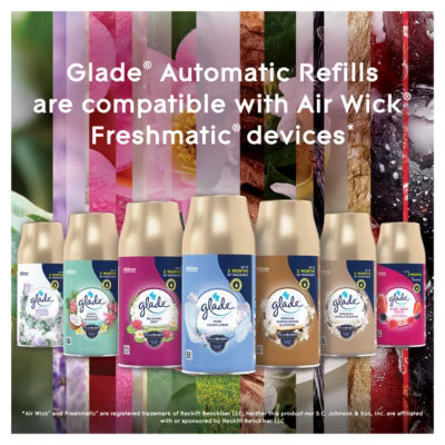 Glade automatic spray air freshener refill sandalwood and jasmine 2x269ml, UK version