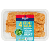 Young's Fish Fillets Golden Breadcrumb White Fish 4 Pack 600g