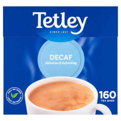 Tetley Koffeinfri Svart Te Poser 500g